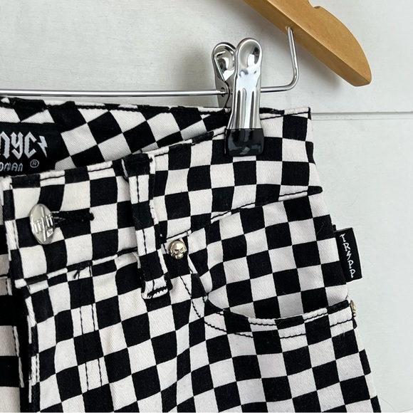 TRIPP NYC DAANE GOODMAN T-Back Checkerboard Women’s Size 24 Skinny Jeans - Picture 5 of 12